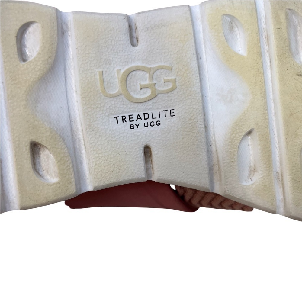 UGG Willows Sneaker Pink Knit Size 7 Lifestyle Sporty Gym Shoe Treadlite - Picture 10 of 11